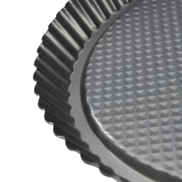 Moule rond spécial tarte aux fruits DE BUYER acier antiadhésif 28cm