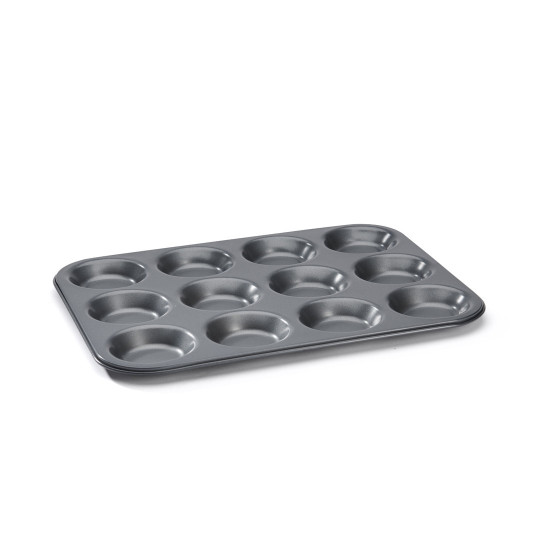 Moule plaque à 12 tartelettes DE BUYER acier antiadhésif