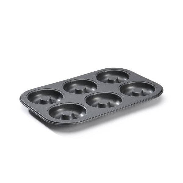 Moule plaque à 6 mini-savarins DE BUYER acier antiadhésif