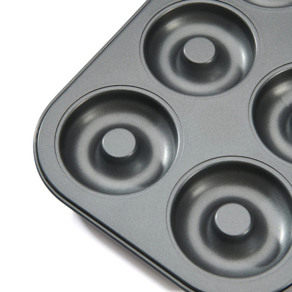 Moule plaque à 6 mini-savarins DE BUYER acier antiadhésif