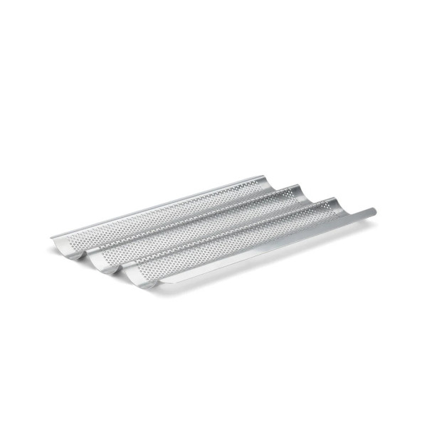 Plaque perforée DE BUYER 3 baguettes en inox