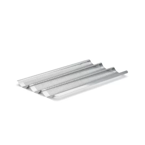 Plaque perforée DE BUYER 3 baguettes en inox