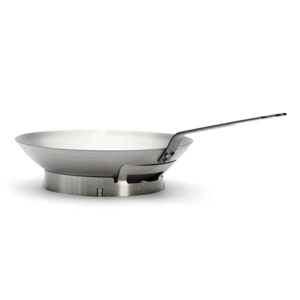 Support DE BUYER pour wok demi-sphérique en inox