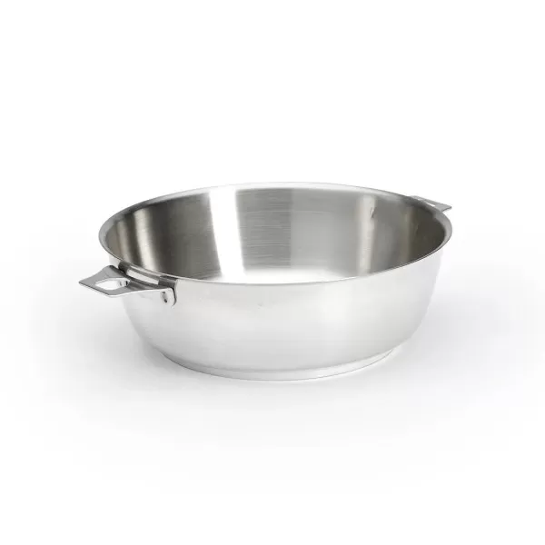 Sauteuse bombée DE BUYER Milady 24cm en inox pour poignée amovible TWISTY