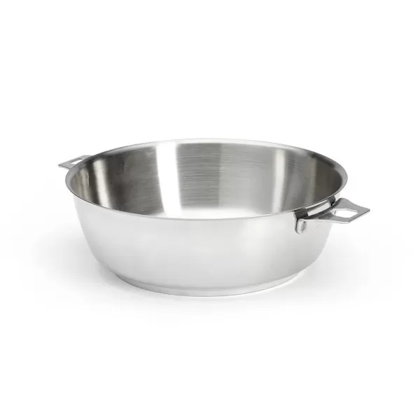 Sauteuse bombée DE BUYER Milady 24cm en inox pour poignée amovible TWISTY