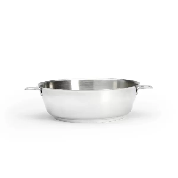 Sauteuse bombée DE BUYER Milady 24cm en inox pour poignée amovible TWISTY