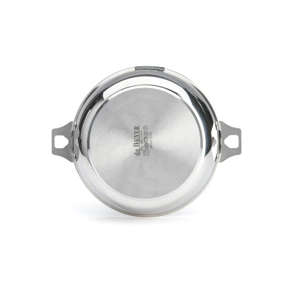 Sauteuse bombée DE BUYER Milady 24cm en inox pour poignée amovible TWISTY