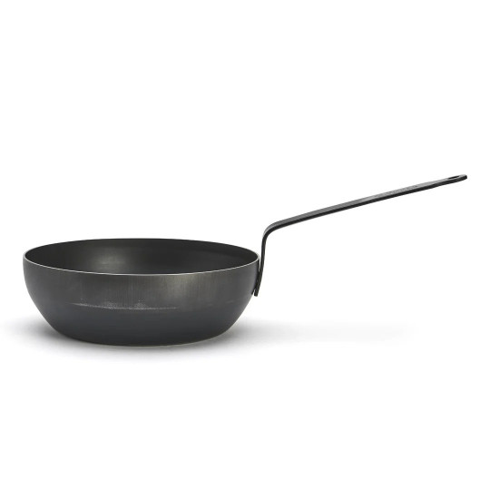 Sauteuse paysanne DE BUYER Blue Carbon en tôle d'acier - 2 tailles