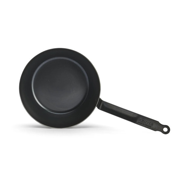 Sauteuse paysanne DE BUYER Blue Carbon en tôle d'acier - 2 tailles