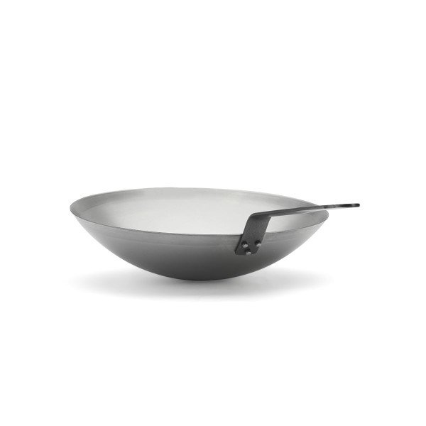Wok DE BUYER Carbone Plus en tôle d'acier 35cm