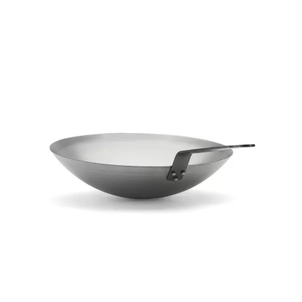 Wok DE BUYER Carbone Plus en tôle d'acier 35cm