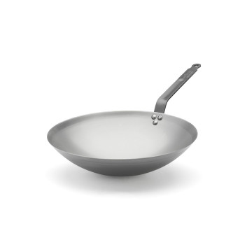 Wok DE BUYER Carbone Plus en tôle d'acier 35cm