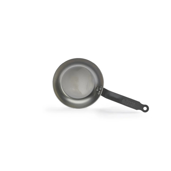 Poêle à frire DE BUYER Carbone Plus ronde en tôle d'acier - 7 tailles