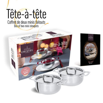 Set "Tête à tête" CRISTEL 2 faitouts Castel Pro