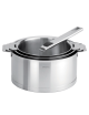 Set batterie de 3 casseroles Cristel Strate + 1 poignée Strate Inox