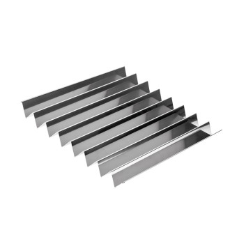 Plaque dents de loup MATFER gouttières de 35mm en inox 28x30cm