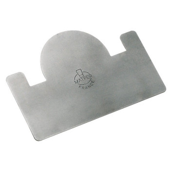 Raclette à bûche MATFER en inox 12x8cm pour gouttière 8cm