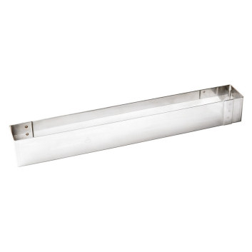 Cadre à bûche MATFER carré en inox 57x7x7cm