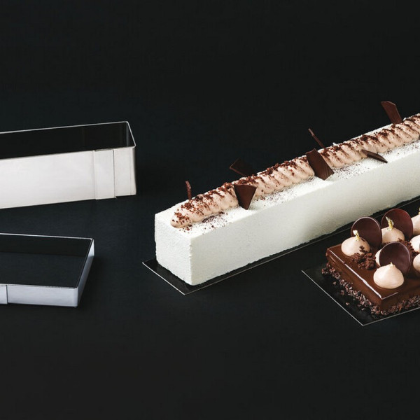 Cadre à bûche MATFER carré en inox 57x7x7cm