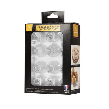 Boîte de 12 douilles MATFER Choix du Pâtissier copolyester interchangeables