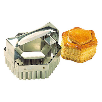 Découpoir MATFER forme hexagonale en inox double 9cm