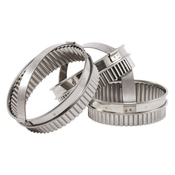 Découpoir MATFER rond cannelé en inox à poignée - 2 tailles