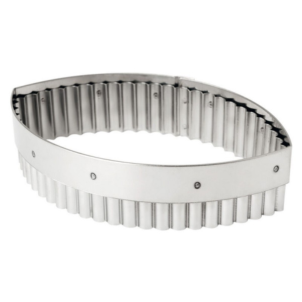 Découpoir MATFER ovale cannelé en inox 16cm