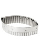 Découpoir MATFER ovale cannelé en inox 16cm