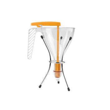 Entonnoir gradué MATFER à piston copolyester transparent support et 1 douille