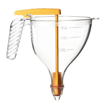 Entonnoir gradué MATFER à piston copolyester transparent support et 4 douilles