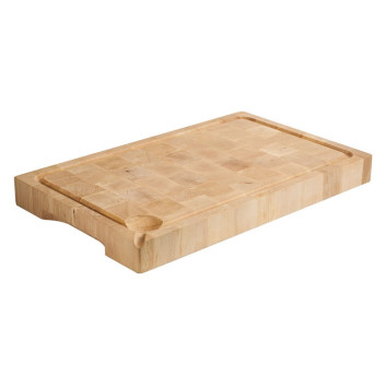 Planche à découper MATFER façon billot en bois de charme