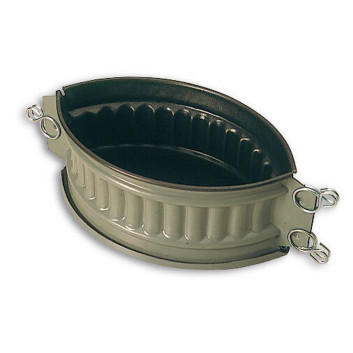 Moule à pâté en croûte ovale à côtes MATFER en acier - 3 tailles