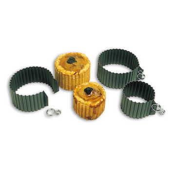 Moule à pâté en croûte rond cannelé MATFER en acier - 2 tailles