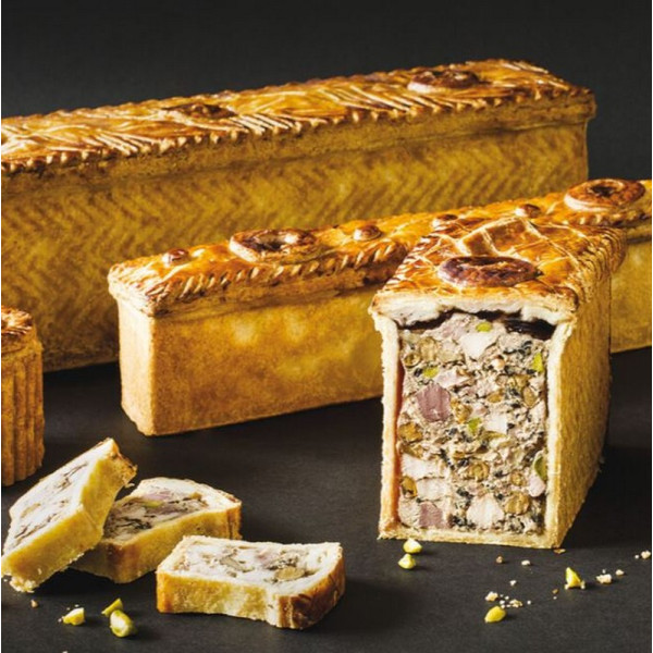 Moule à pâté en croûte long à chevrons MATFER en acier - 4 tailles