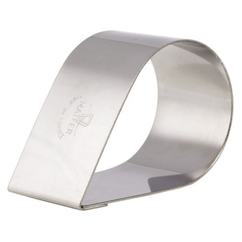 Lot de 4 nonnettes MATFER forme larme en inox 8x5x4cm