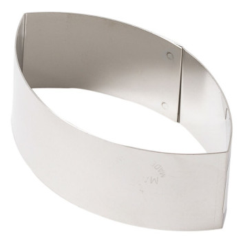 Lot de 4 nonnettes MATFER forme ovale pointu en inox 8.8x5x3cm