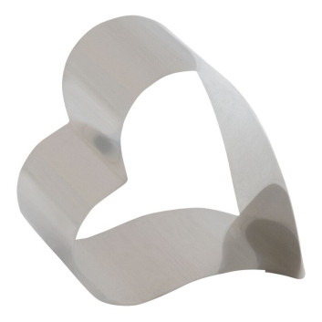 Lot de 4 nonnettes MATFER forme coeur en inox 7x6x4.5cm