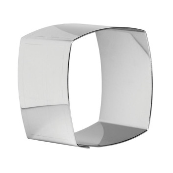 Lot de 4 nonnettes MATFER forme carrée bombée en inox 6x6x4.5cm