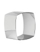 Lot de 4 nonnettes MATFER forme carrée bombée en inox 6x6x4.5cm