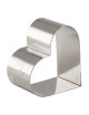 Lot de 4 nonnettes MATFER forme coeur en inox 8x7x4.5cm