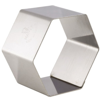 Lot de 4 nonnettes MATFER forme hexagone en inox 7x7x4cm
