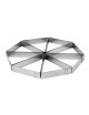 Lot de 8 découpoirs MATFER forme triangle en inox renforcé 12x9.8x2cm