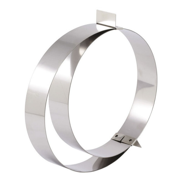 Cercle à entremets MATFER extensible en inox de 18 à 36cm hauteur 4.5cm
