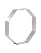 Cercle à entremets MATFER hexagone en inox hauteur 4cm - 2 tailles