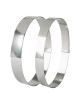 Cercle à entremets MATFER ovale en inox 21cm hauteur 3.5cm