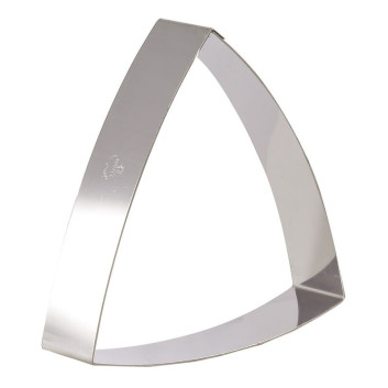 Cercle à entremets MATFER triangle bombé en inox 19cm