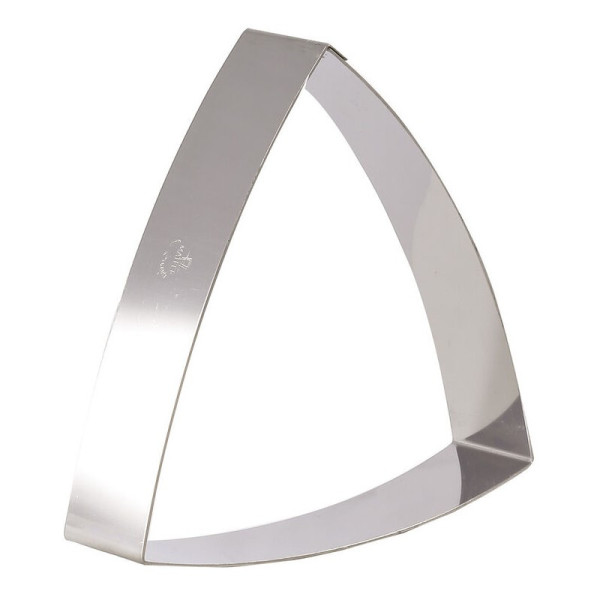 Cercle à entremets MATFER triangle bombé en inox 19cm