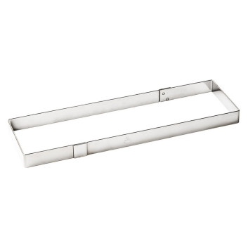 Cadre rectangulaire à flan MATFER en inox extra-fort 37x11x2.5cm