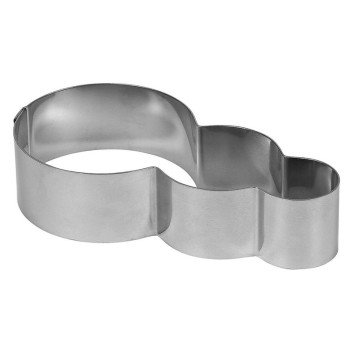 Cercle à entremets MATFER feu tricolore en inox 13cm