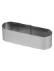 Cercle à entremets MATFER oblong en inox hauteur 4cm 14.5x4.5cm